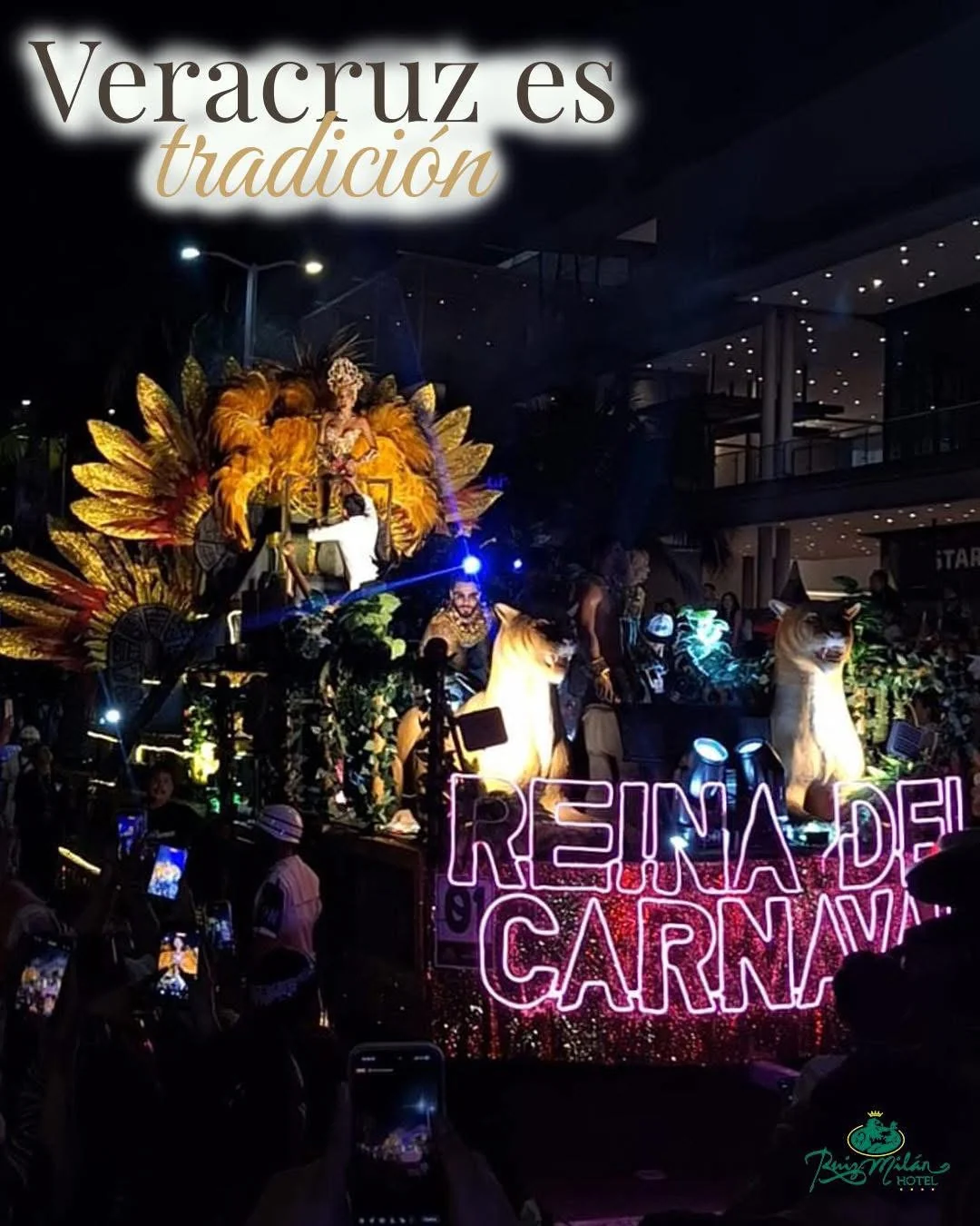 Desfile tradicional de carnaval en Veracruz